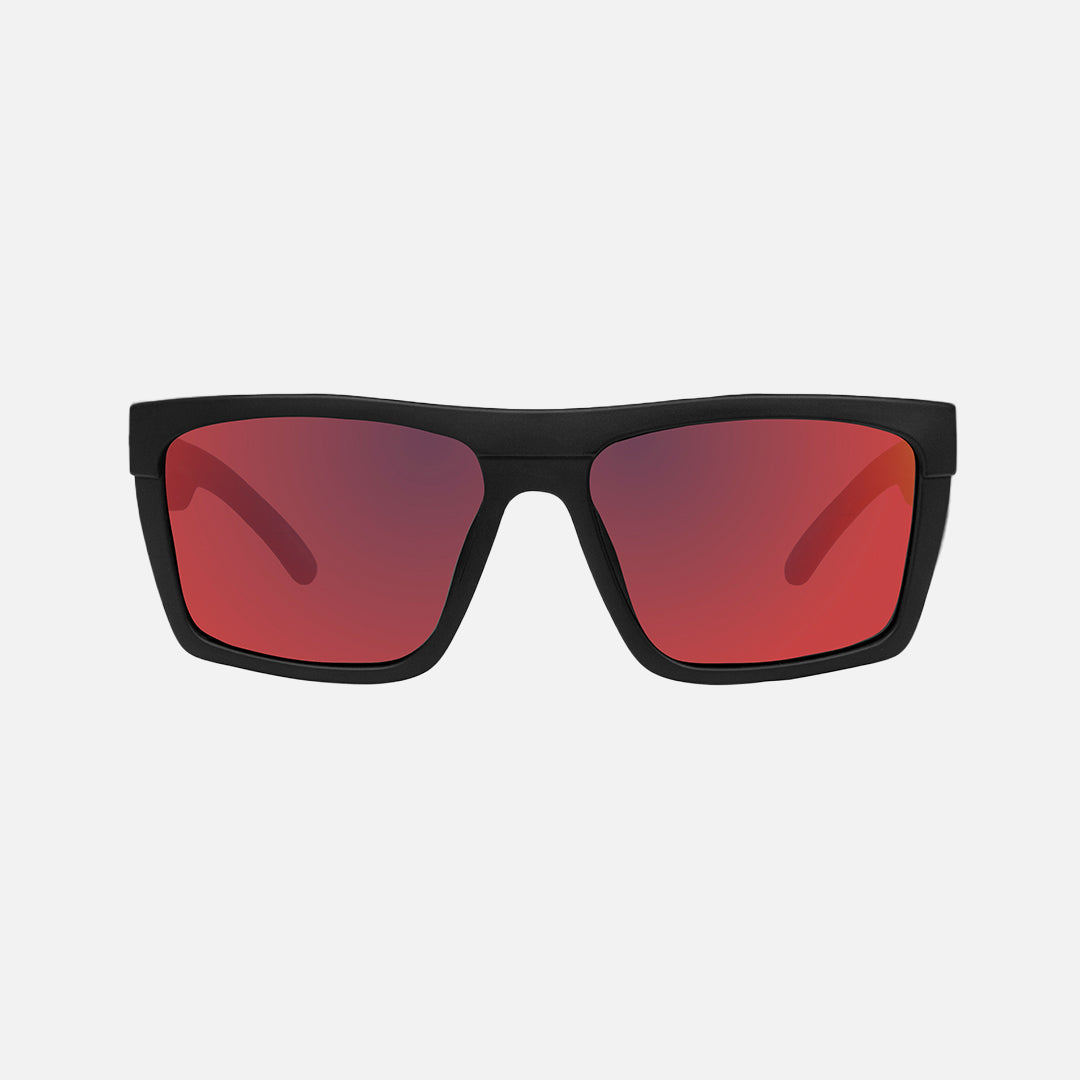 Volley - Safety Matte Black Frame - Gray Red Iridium Polarized Lens