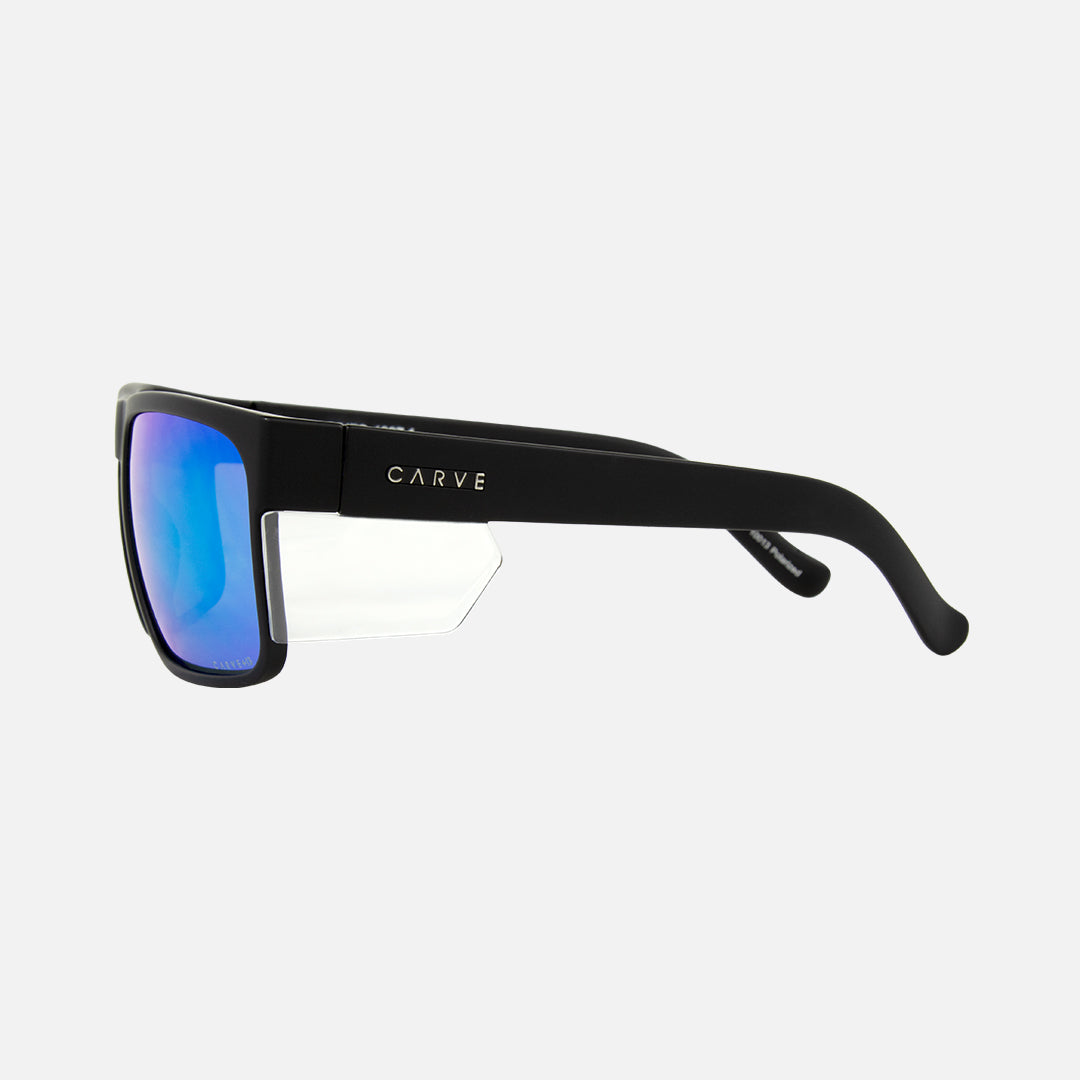 Vendetta - Safety Matte Black Frame - Gray Polarized Blue Iridium Lens