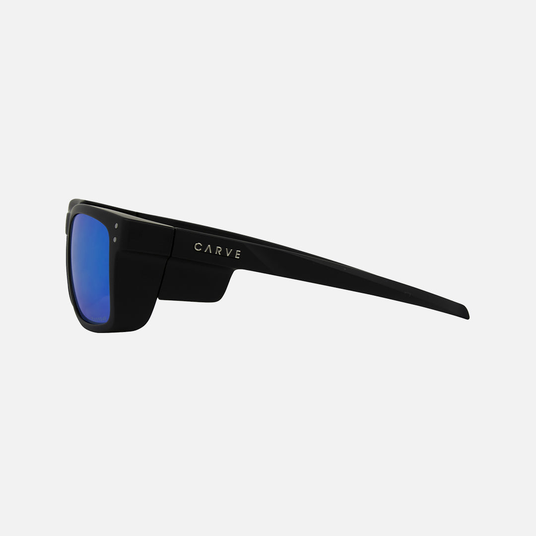 Smoko - Safety Matte Black Frame - Gray Polarized Blue Iridium Lens