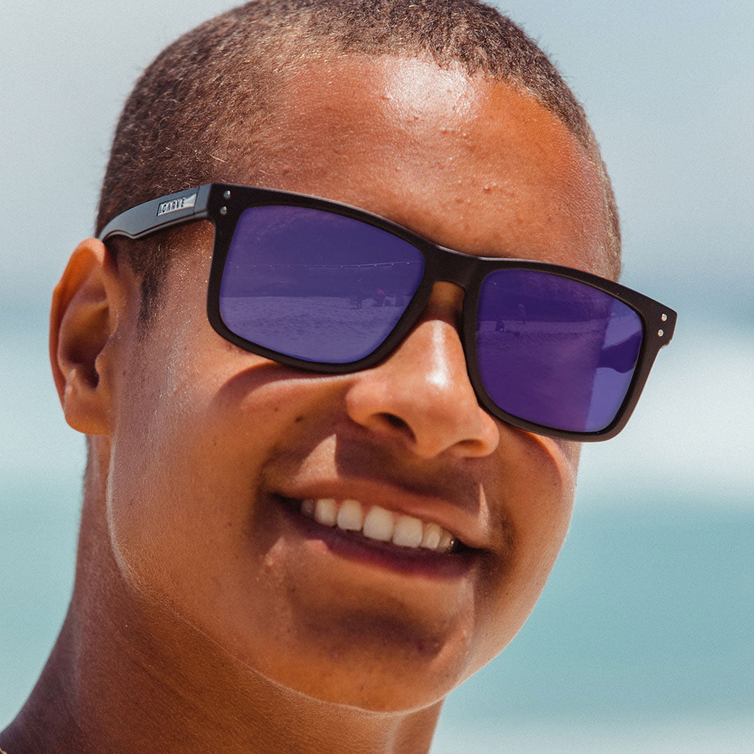 Goblin - Matte Black Frame Purple Iridium Lens