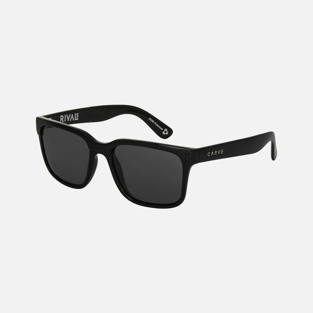 Rivals - Recycled Gloss Black with Gray Injected Polarized Lens