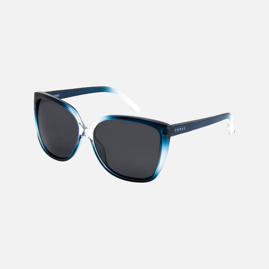 Sheree - Polarized Gloss Navy / Clear Frame Sunglasses