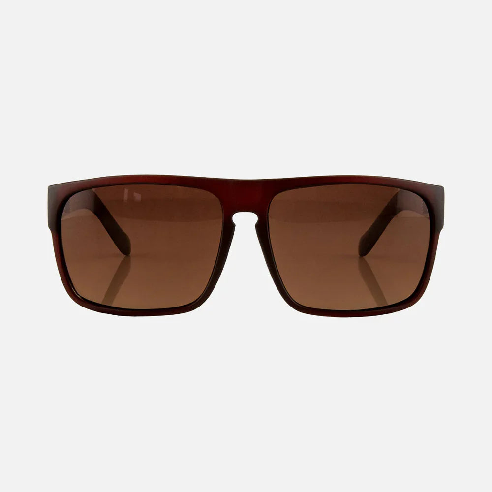 Vendetta - Recycled Matte Translucent Brick with Brown Injected Polarized Lens