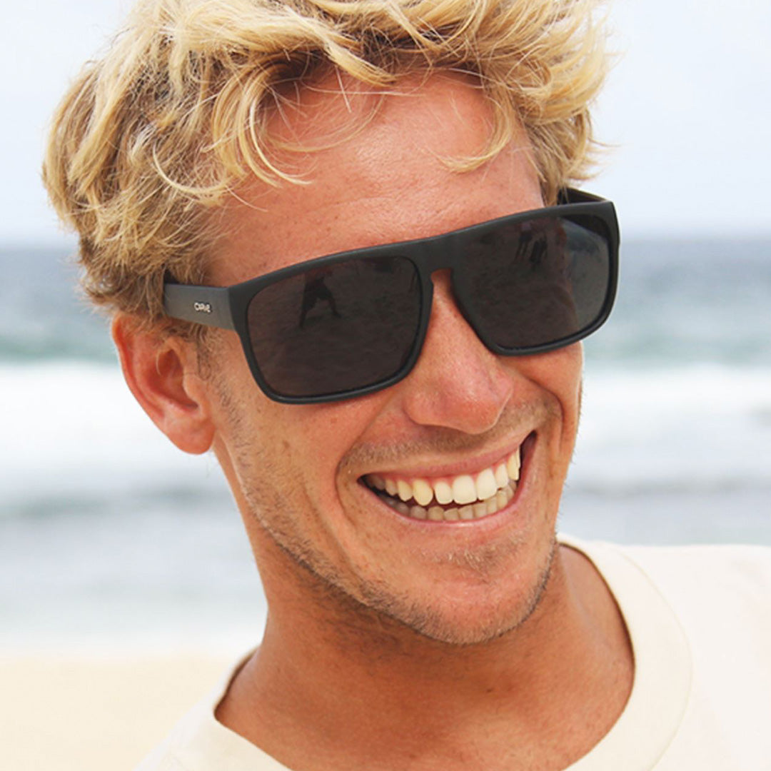 Vendetta - Gloss Black with Gray Polarized Lens