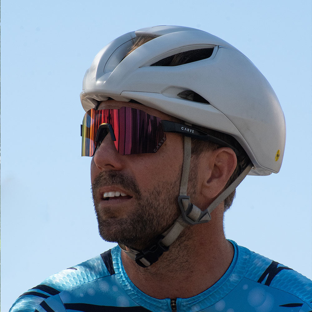 Level Up - Matte Black with Red Iridium Lens