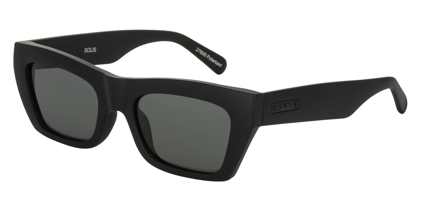 Solis - Matt Black Grey Polarized Lens
