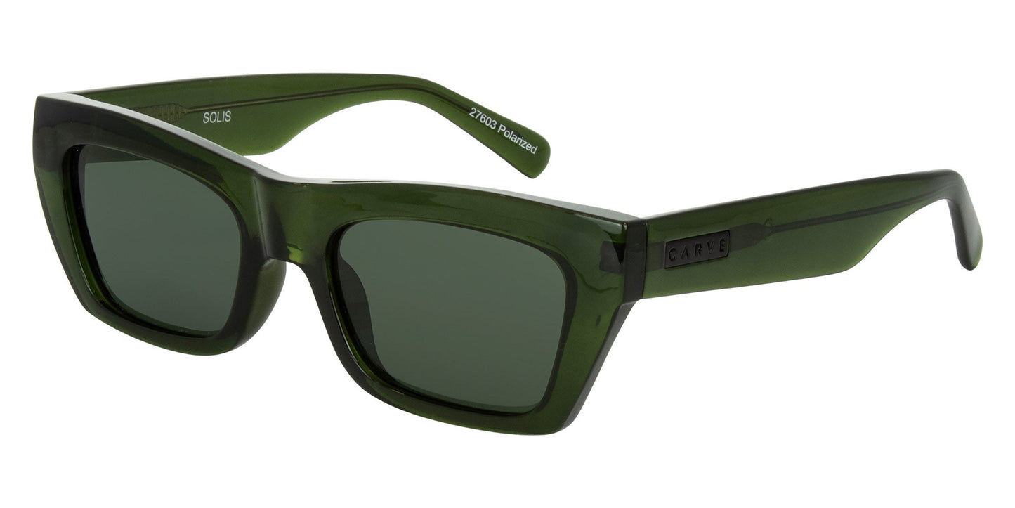 Solis - Crystal Moss Green Green Polarized Lens