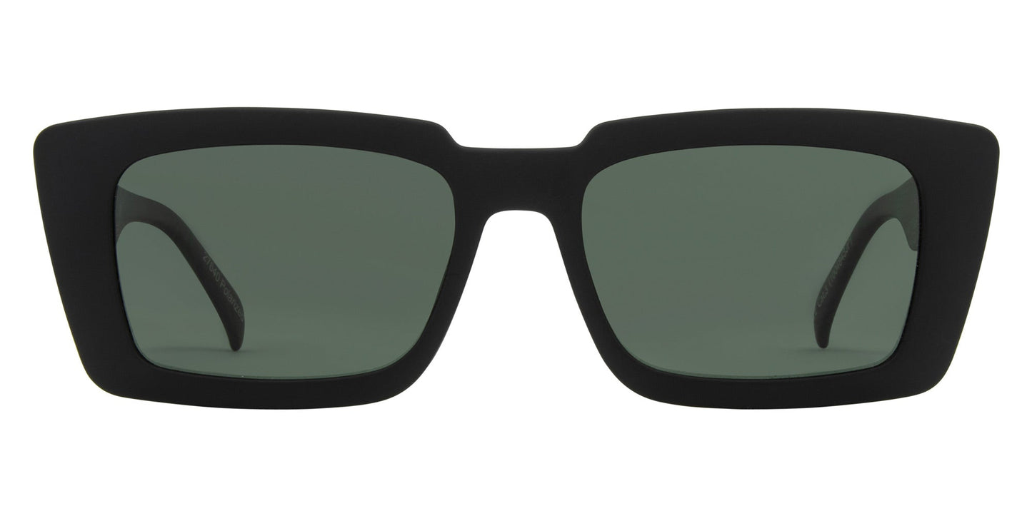 Ziggy - Matt Black Green Polarized Lens