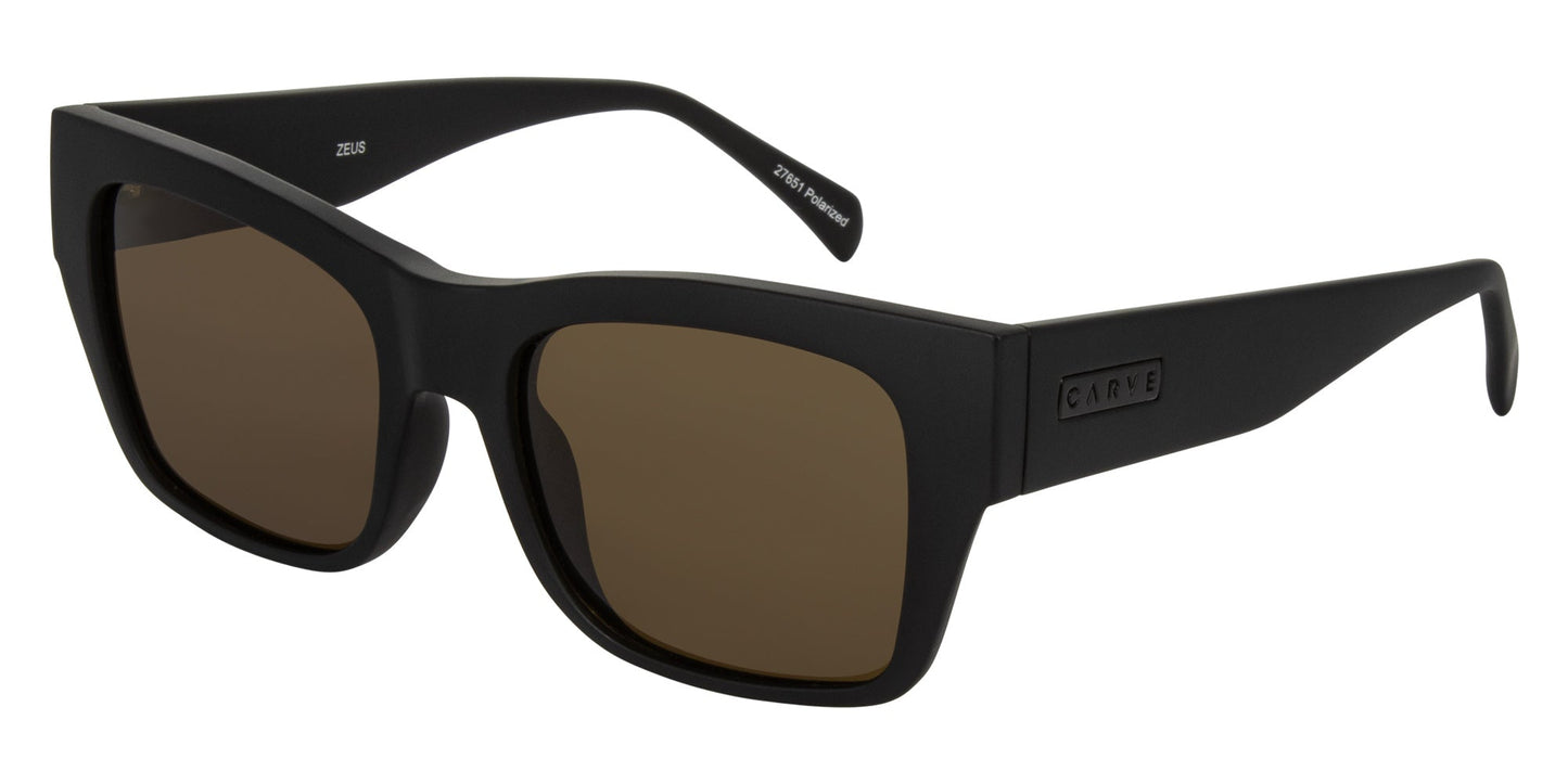 Zeus - Matt Black Bronze Polarized Lens