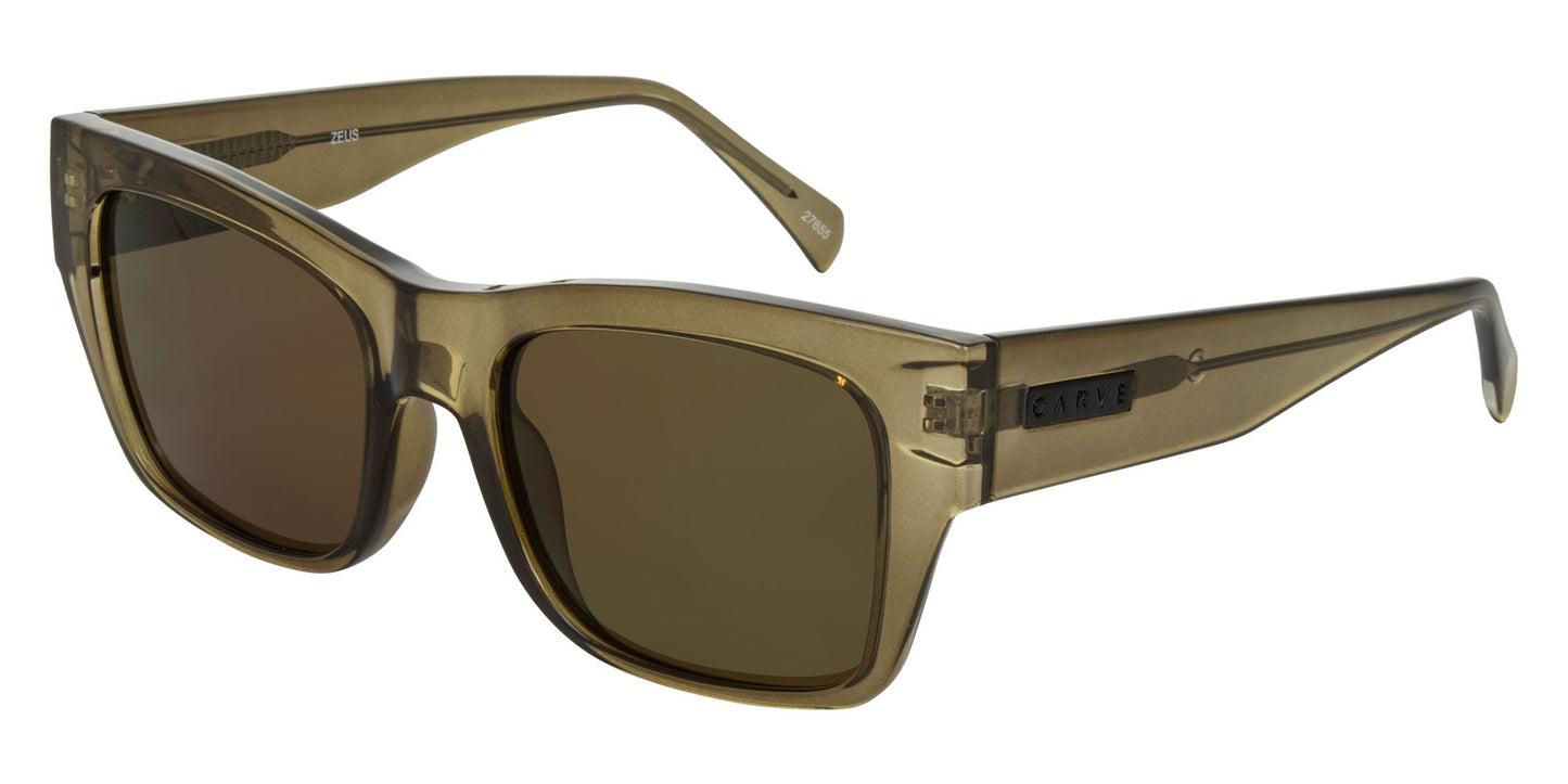 Zeus - Gloss Crystal Olive Leaf Brown Lens