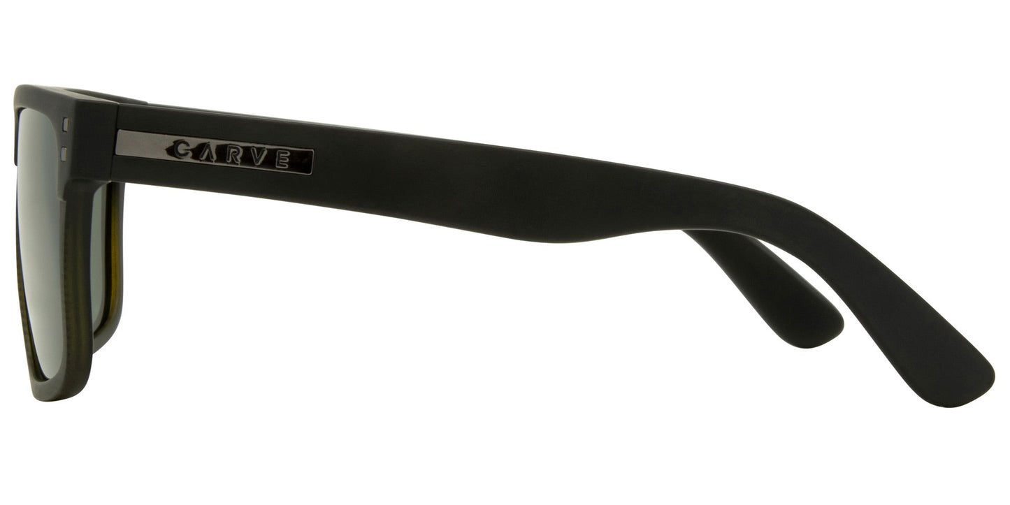 Rivals XL - Matt Black to Olive Streak Green Polarized Lens