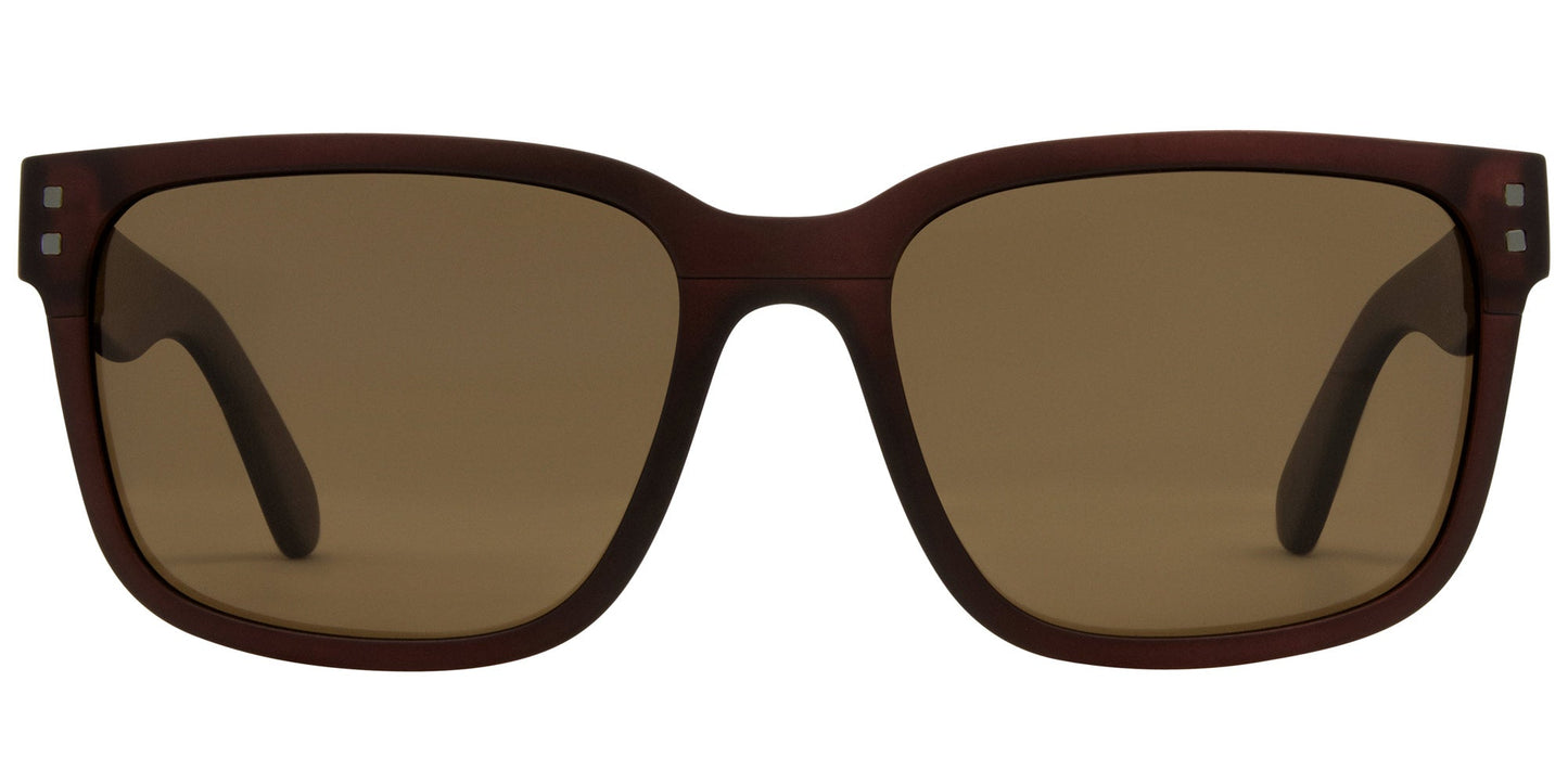 Rivals XL - Matt Translucent Brown, Brown Polarized Lens