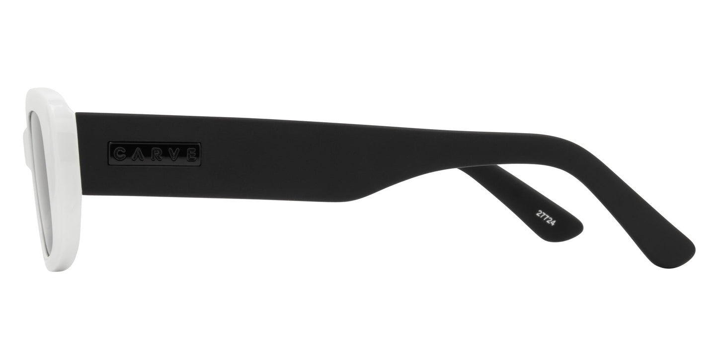 Status - Gloss White/Matt Black Frame with Grey Lens