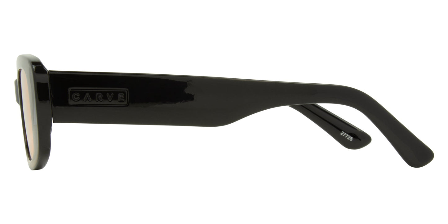 Status - Gloss Black Frame with Peach Tint Lens
