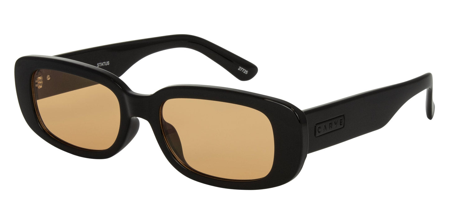Status - Gloss Black Frame with Peach Tint Lens