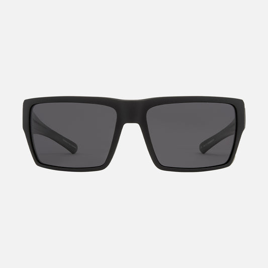 Sanada - Matte Black Frame Gray Injected Polarized Lens