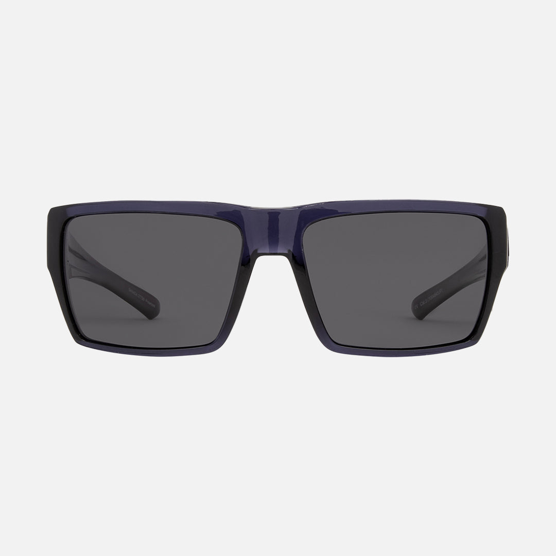 Sanada - Gloss Crystal Denim Frame Gray Injected Polarized Lens