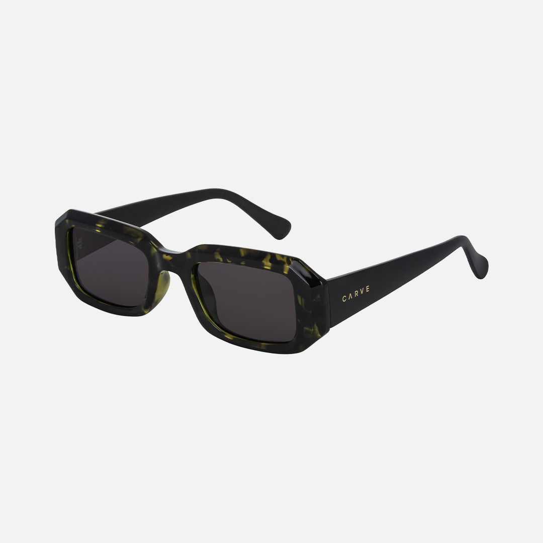 Asher - Gloss Fire Tort Matte Black Frame Gray Lens