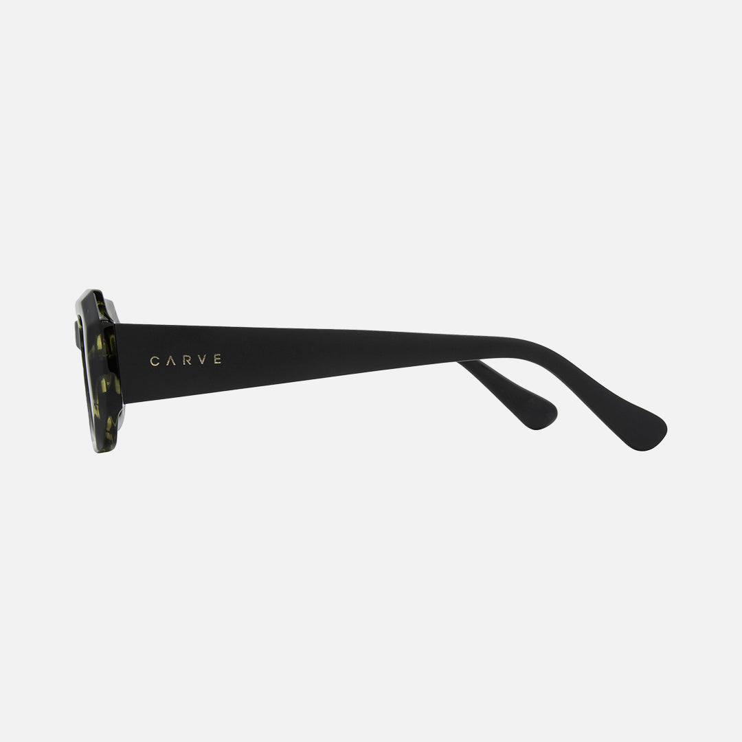 Asher - Gloss Fire Tort Matte Black Frame Gray Lens