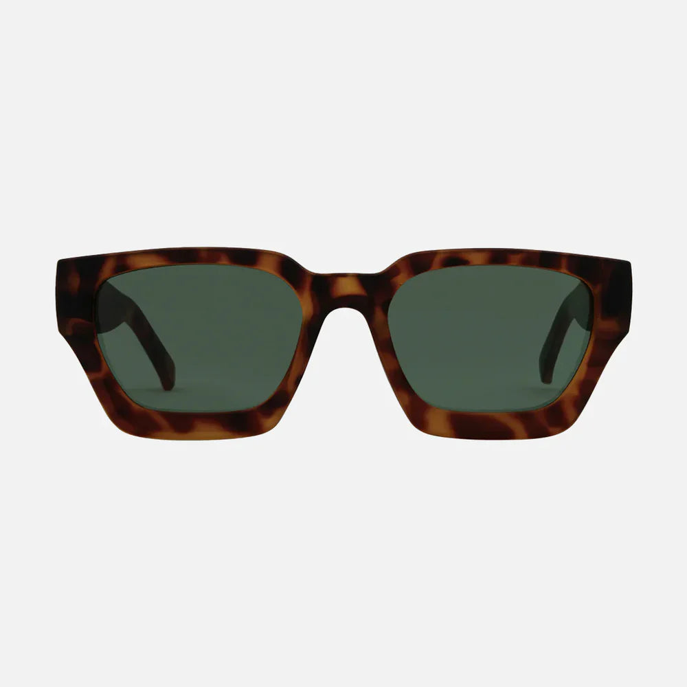 Nova - Matte Dark Honey Tort with Green Lens