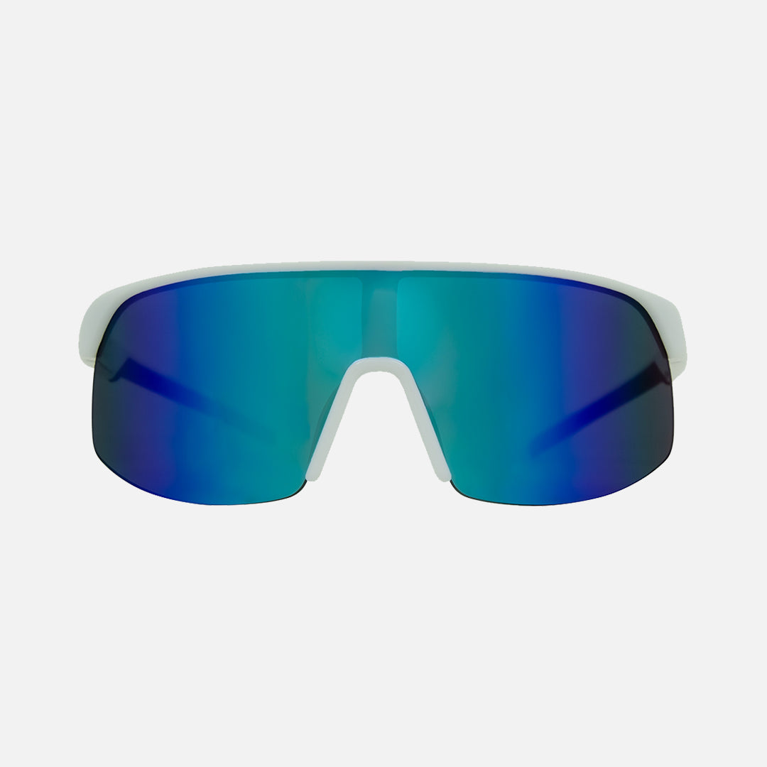 Velocity - Gloss White Grey w/ Blue Iridium Sunglasses