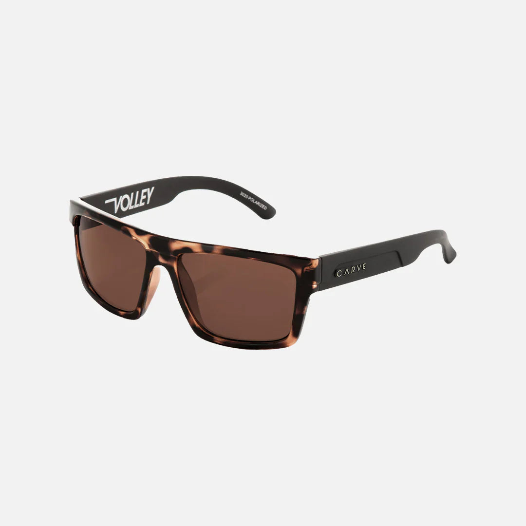 Volley - Tort / Matte Black with Brown Polarized Lens