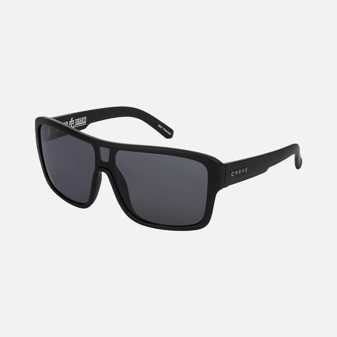 Anchor Beard - Matte Black Frame with Gray Polarized Lens