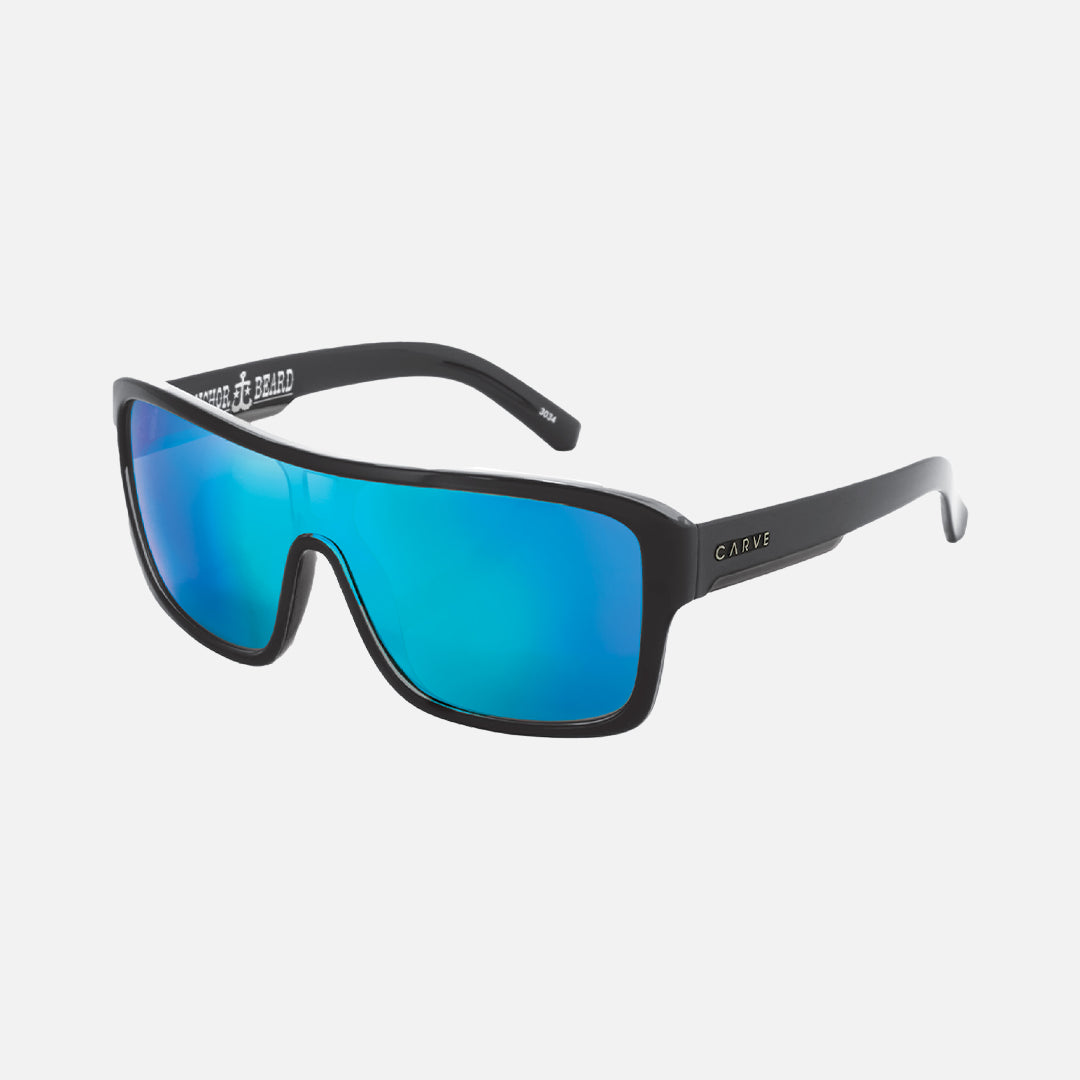Anchor Beard - Matt Black Blue Iridium Polarized Lens