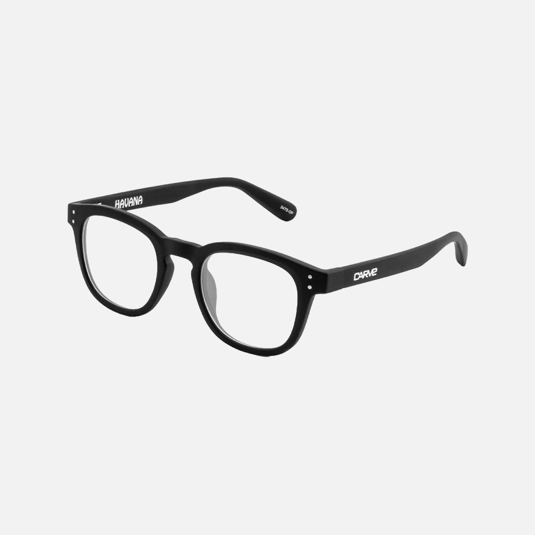 Havana Blue Light Matte Black Frame Glasses