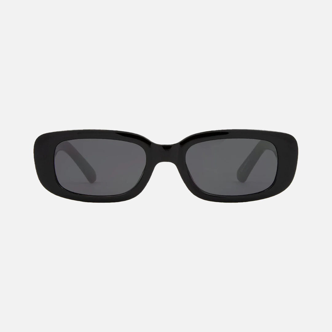 Lizbeth - Gloss Black Gray Sunglasses