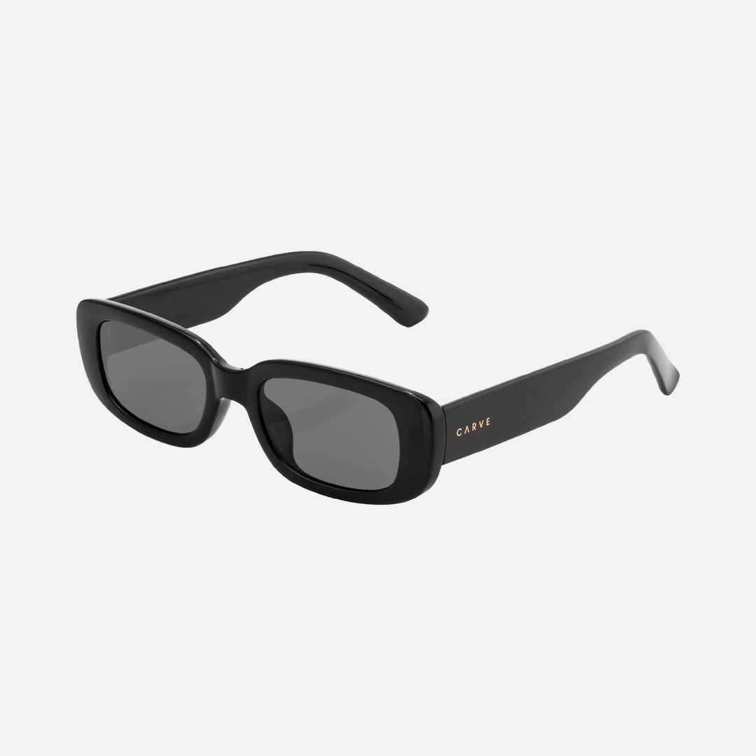 Lizbeth - Gloss Black Gray Sunglasses