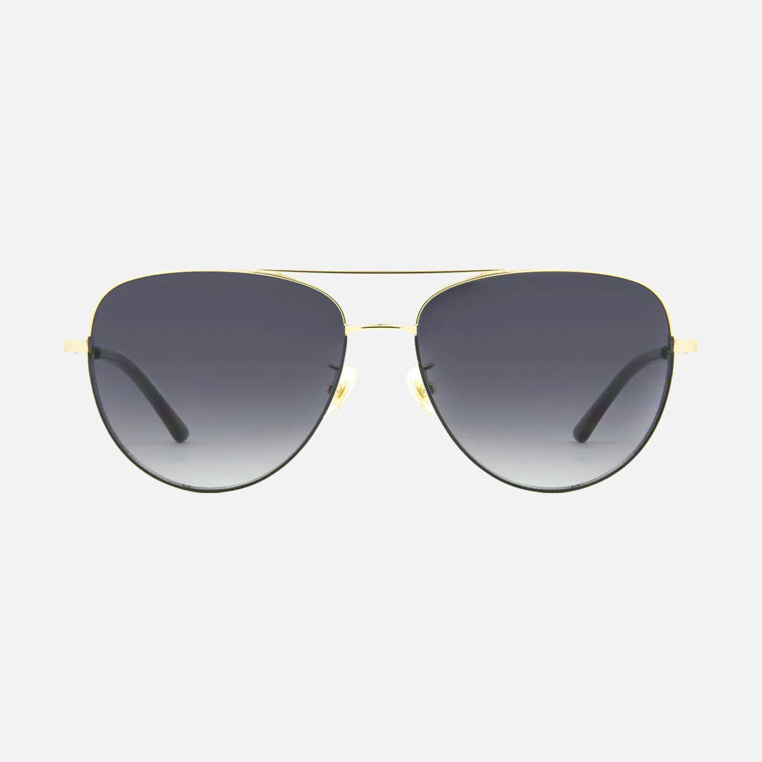 Solana - Gloss Gold/Black Metal Frame Gray Gradient Lens