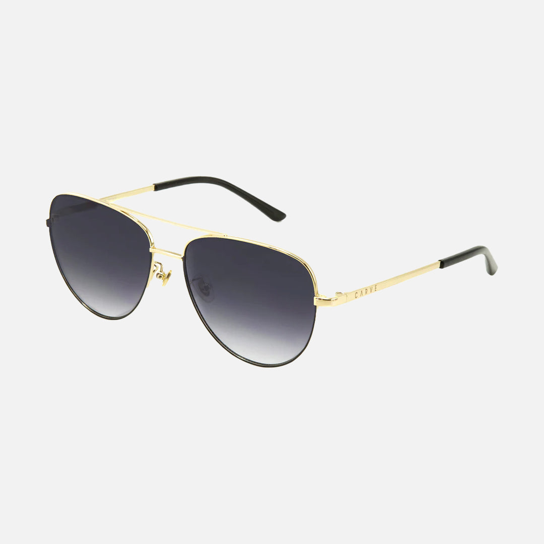 Solana - Gloss Gold/Black Metal Frame Gray Gradient Lens