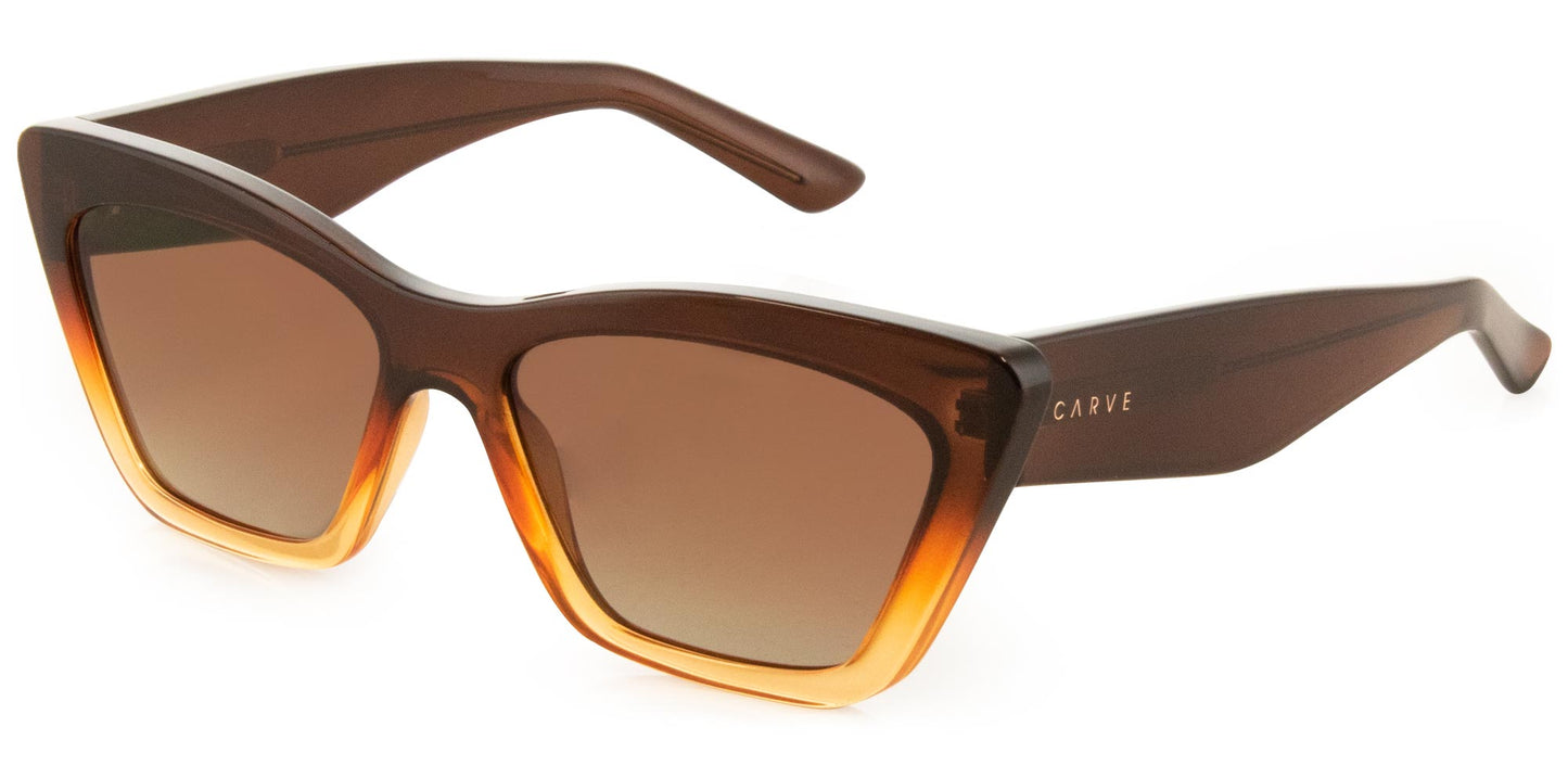 Tahoe - Chocolate Brown to Toffee Brown Gradient Lens