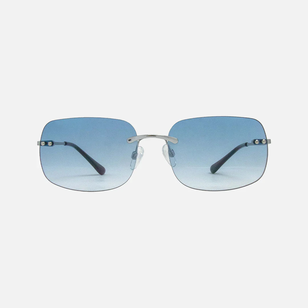 Suga & Spice - Silver Frame Aqua Lens