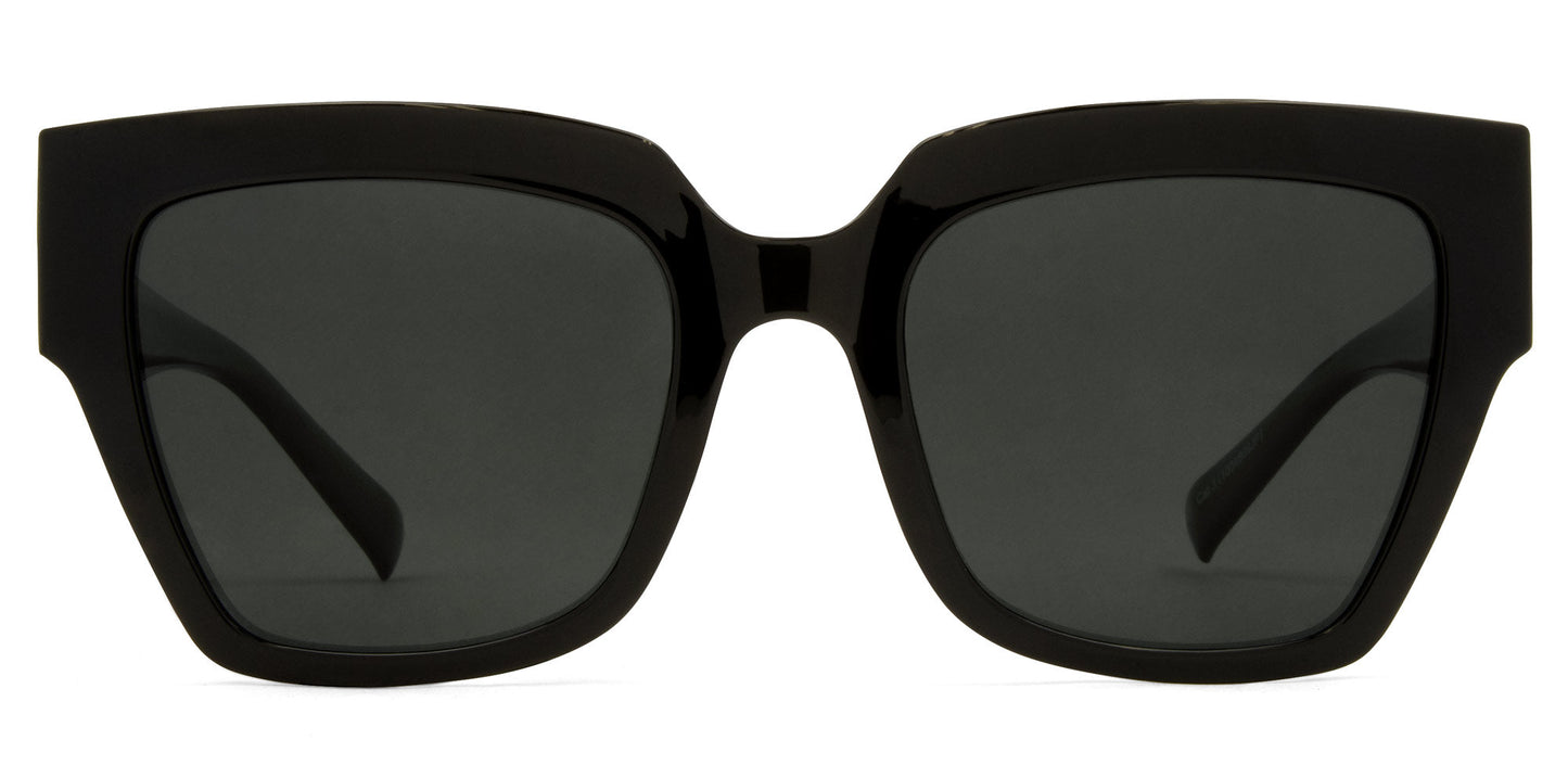 Valerie - Gloss Black Dk Grey Injected Polarized Lens