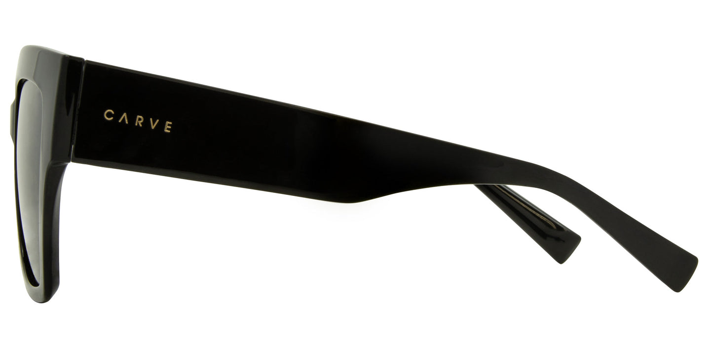 Valerie - Gloss Black Dk Grey Injected Polarized Lens