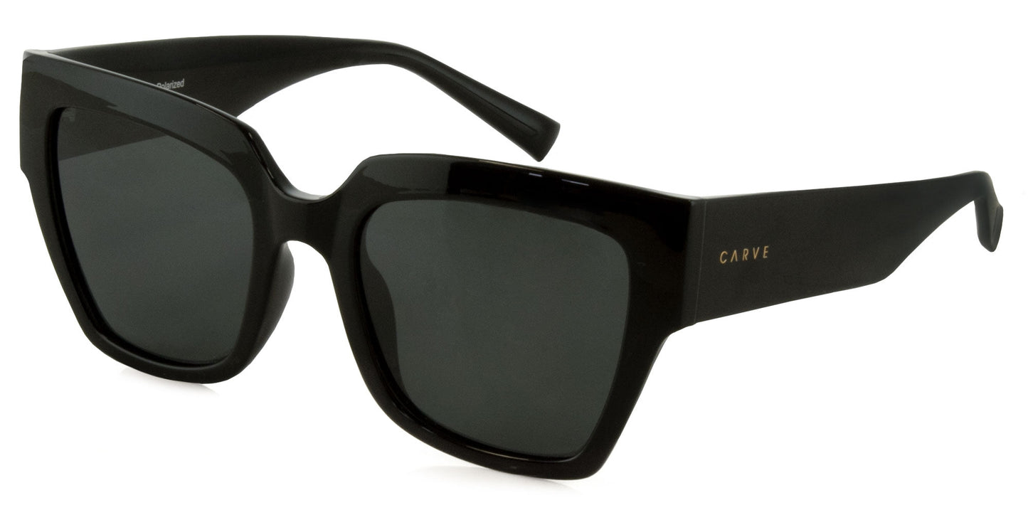 Valerie - Gloss Black Dk Grey Injected Polarized Lens