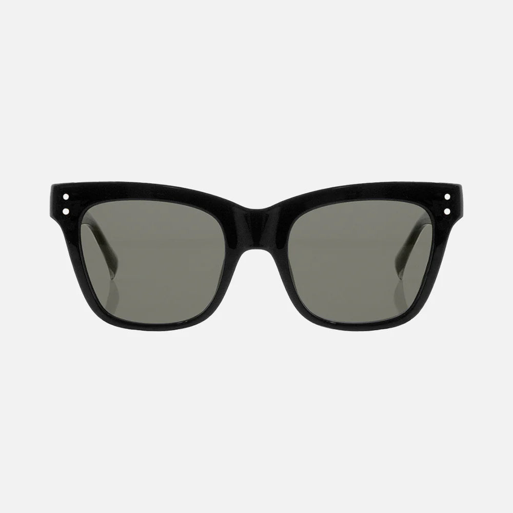 Leopold - Gloss Black / Muted Tort Temples with Gray Lens
