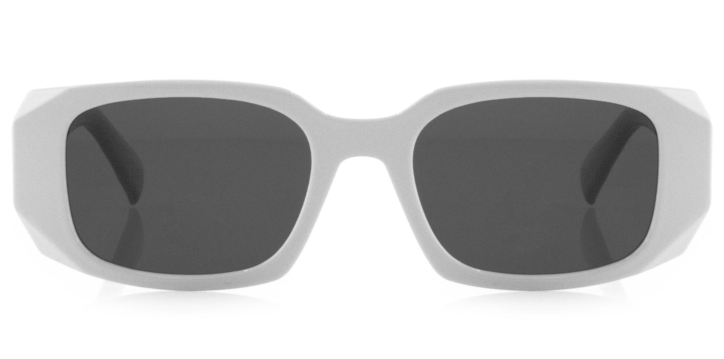 Milan - Gloss White Dark Grey Lens