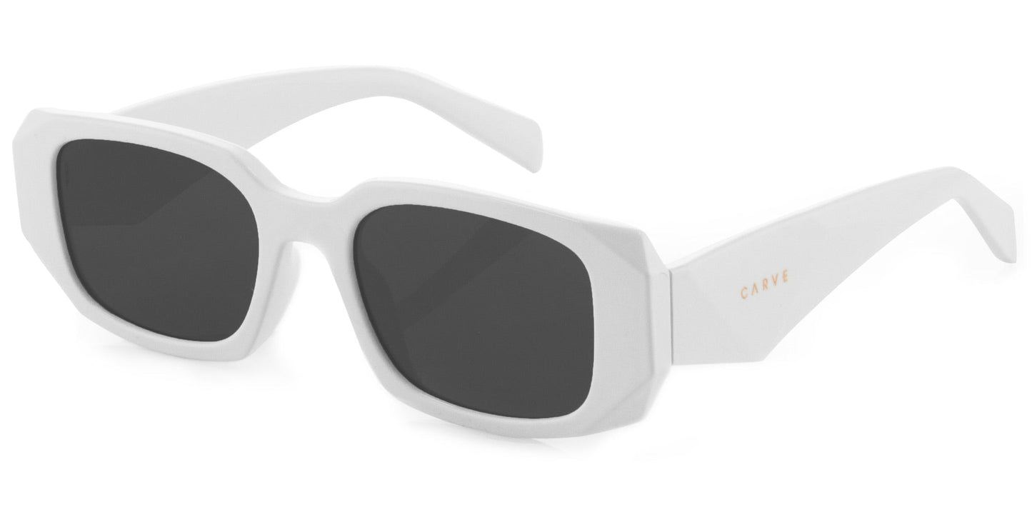 Milan - Gloss White Dark Grey Lens