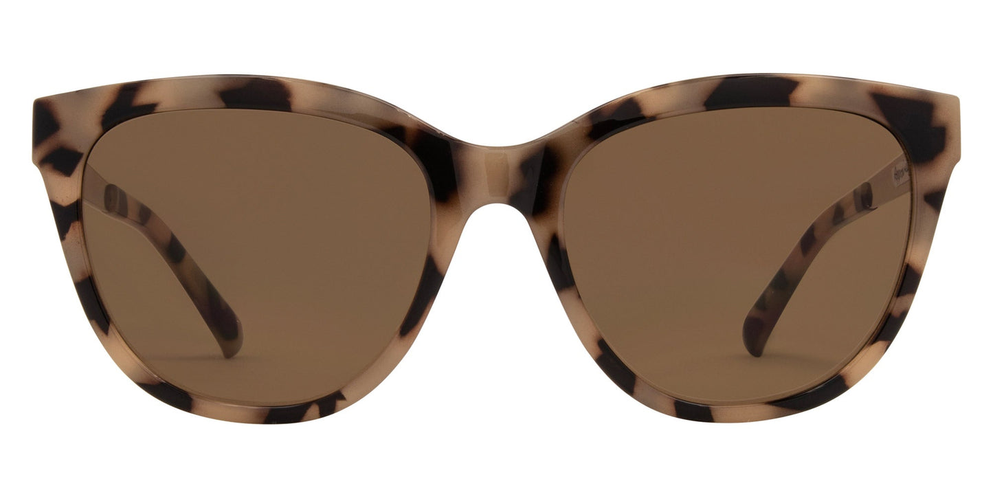 Allure - Gloss Creamy Tort Front with Gold Temple & Brown Lens