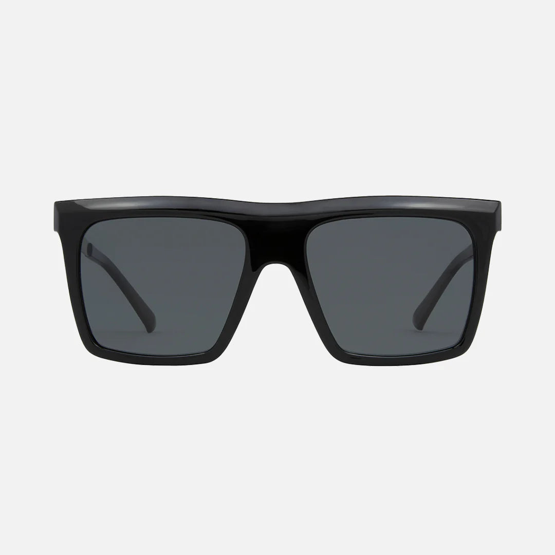 Yoshi - Gloss Black Gold Temple with Gray Injected Polarized Lens