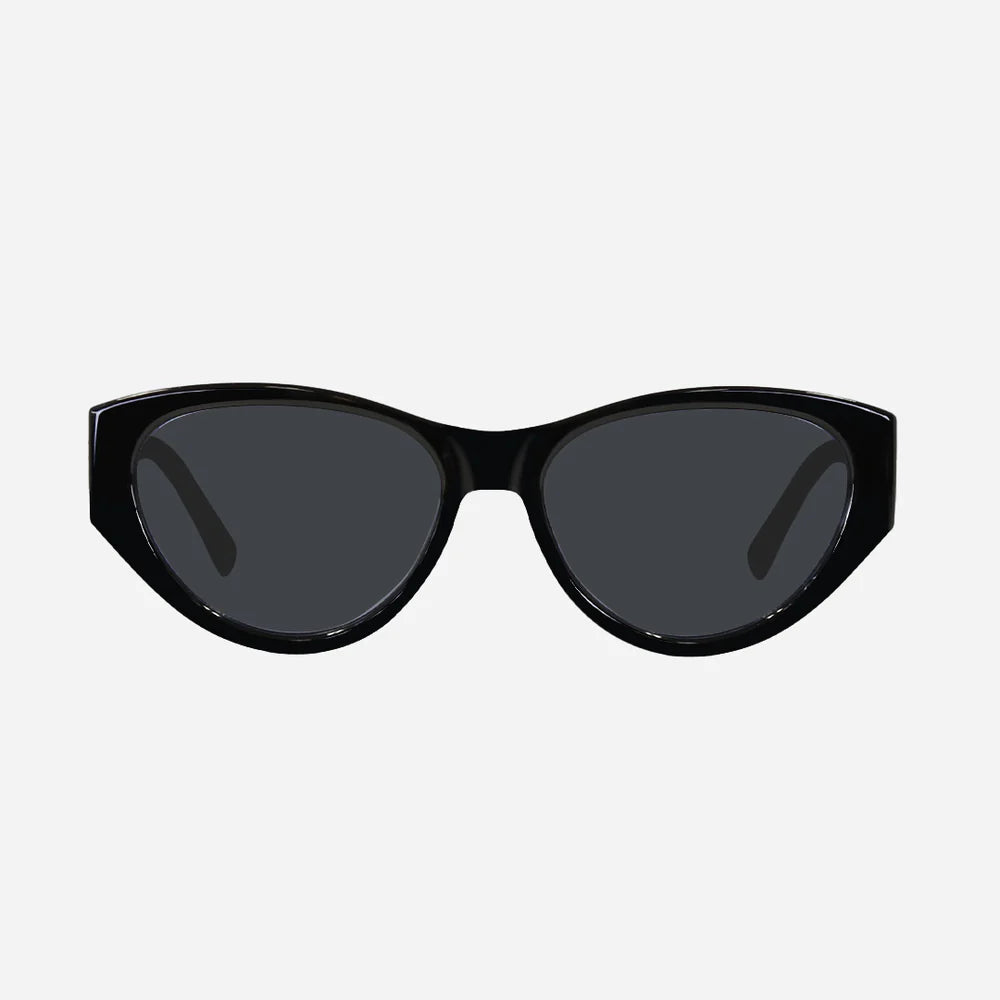 Lulu - Gloss Black with Gray Lens