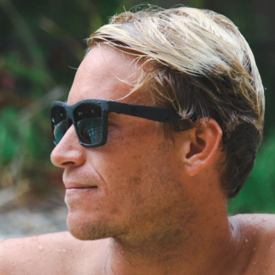 Voyager - Floating Matte Black with Gray Injected Polarized Hydrophobic Lens