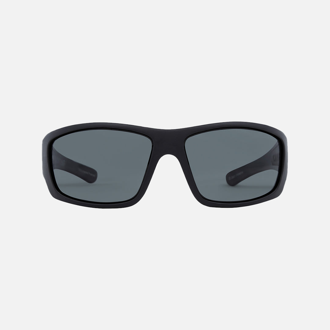 Moray - Floating Matte Black Frame Gray Injected Polarized Sunglasses