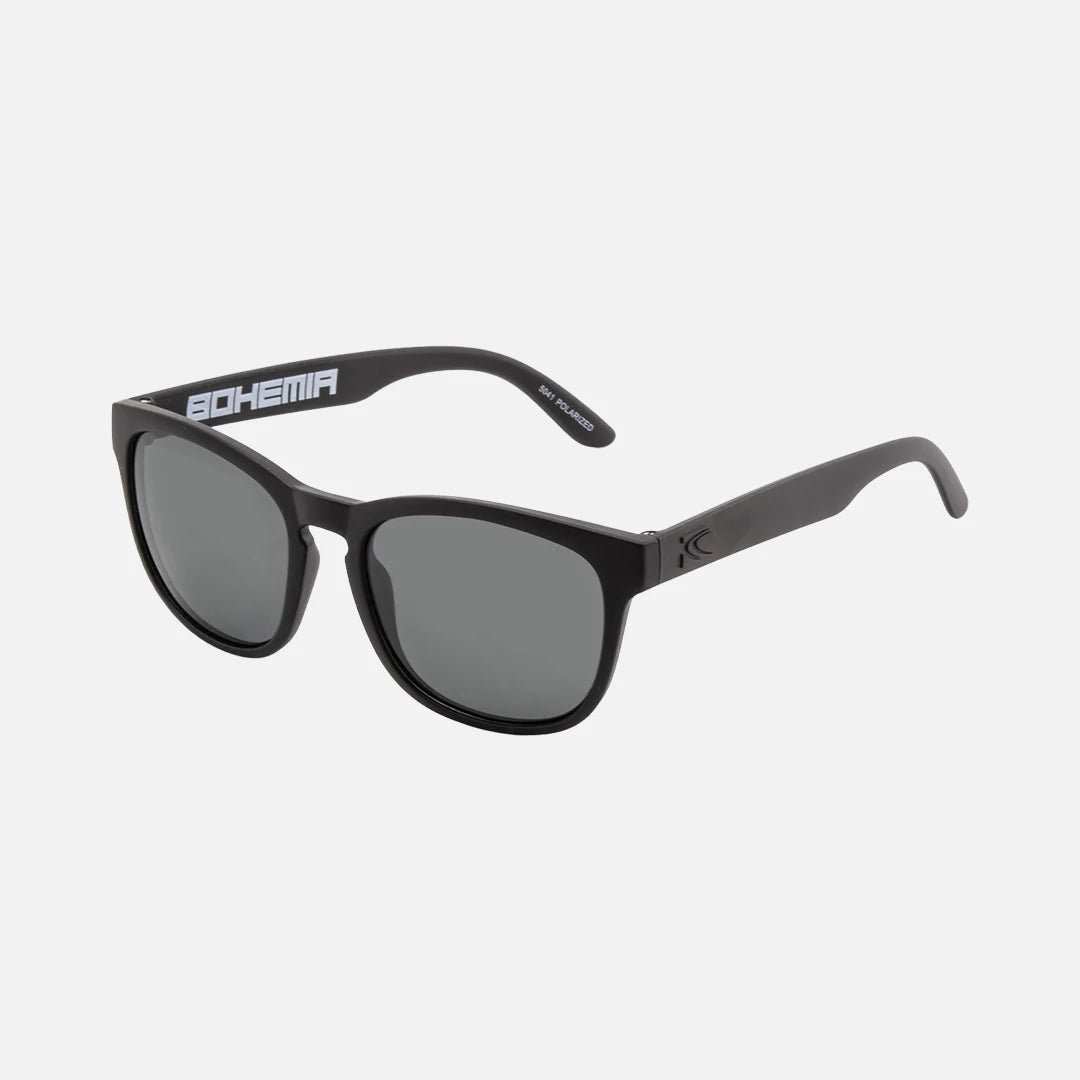 Bohemia - Floating Matte Black Frame with Gray Injected Polarized Hydrophobic Lens