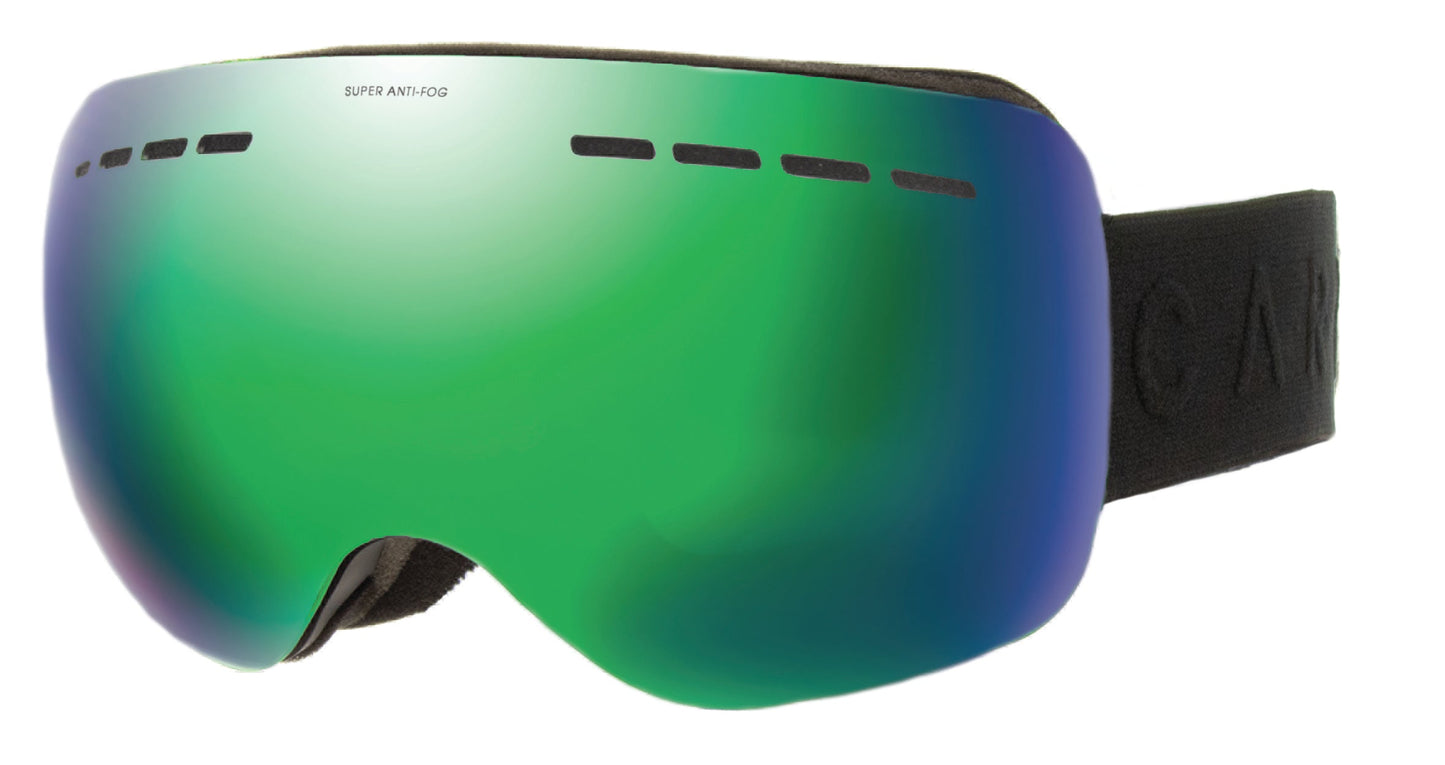 Titanium - Matt Black Frame, Grey Lens with Green Iridium