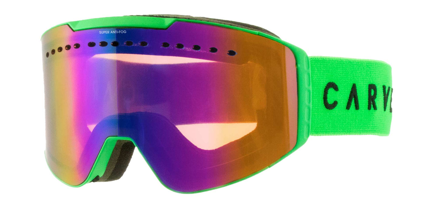 White Out - Matt Green Frame, Orange Lens with Green Iridium