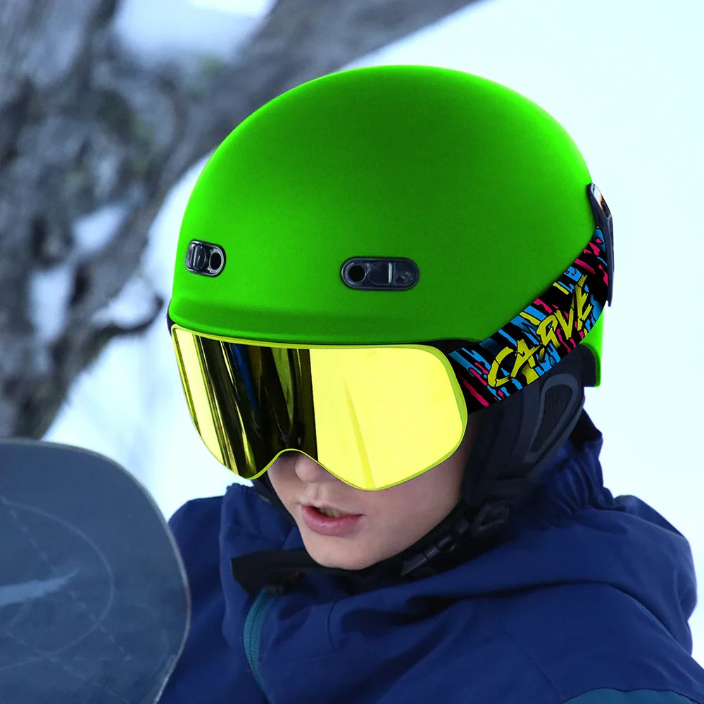 Frother-S - Matte Fluro Yellow Frame with Yellow Mirror Lens